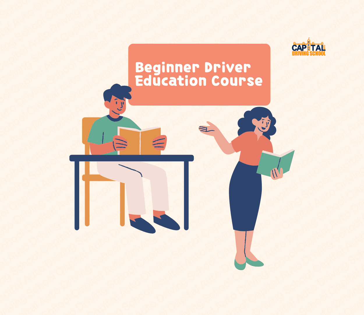 Beginner driver education course illustration BDE Course